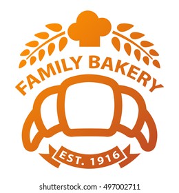 Bakery badgesand logo icon thin modern style vector collection set