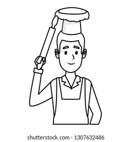 bakery baker cartoon