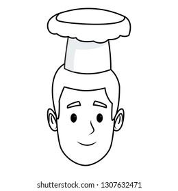 bakery baker face cartoon