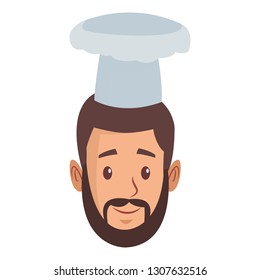 bakery baker face cartoon