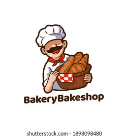 Bäckerei Bakeshop Food Brot Maskottchen