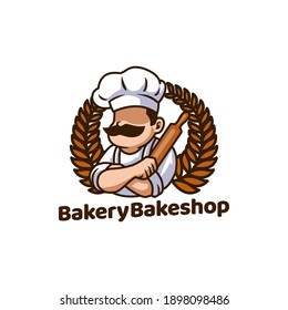 Bäckerei Bakeshop Food Brot Maskottchen