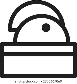 Bakery Bakpao Bread Outline Icon