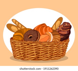 Bread Basket Cartoon Hd Stock Images Shutterstock