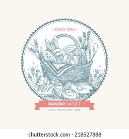 Bakery Basket Round Template