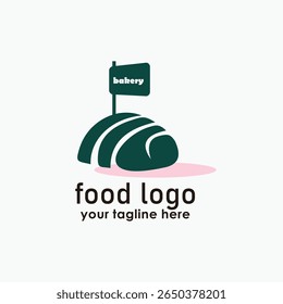 logotipos de marca de padaria, design de logotipo de padaria e café, design de ícone de comida