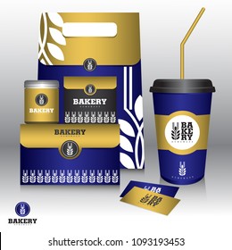 Bakery Branding Mock up and packaging design