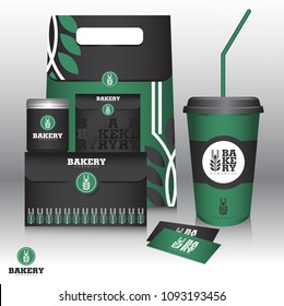 Bakery Branding Mock up and packaging design