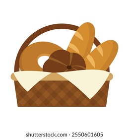 Bakery Bread Basket Illustration - 10