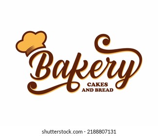 Bakery Bread Cakes Design Logo Bakery Stock Vector (Royalty Free ...