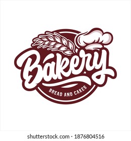 Bakery Bread And Cakes Vector Design Logo