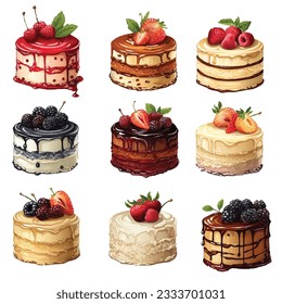 
Bakery bread and delicious cakes