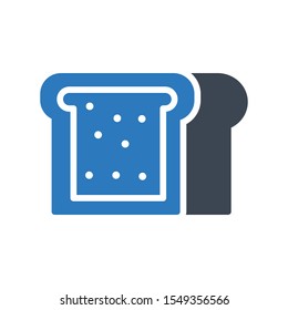 bakery  bread glyph colour icon
