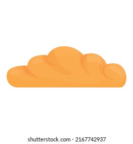 Bakery bread icon cartoon vector. Cake loaf. French baguette