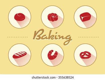 Bakery and Bread Icon. Vector illustration