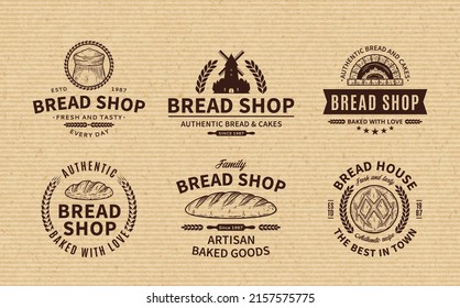 Bakery and bread logo, icons and design elements