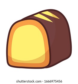 bakery bread on white background vector illustration design