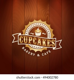 bakery or bread store retro rich letterhead on vector classic timber texture classical pastry star texture popular cake scene nourishment timber cafe sign marketing luxurious aged decorative classic b