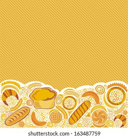 Bakery bread vector illustration