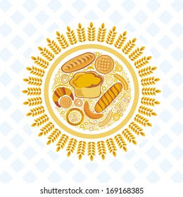 Bakery bread vector illustration