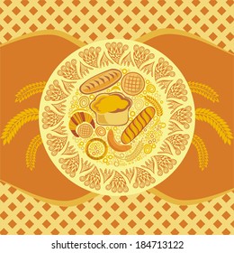 Bakery bread vector illustration