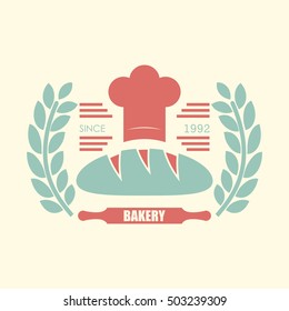 BAKERY BREAD VINTAGE OLD LOGO TEMPLATE