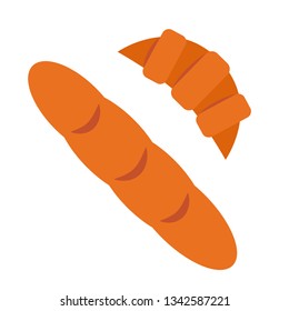 Bakery broducts flat illustration. Home, travel and lifestyle series.
