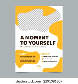 Plantilla de volante de panadería. Un diseño limpio, moderno y de alta calidad del diseño vectorial Flyer. Folleto de plantillas editable y personalizado