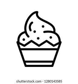 Bakery and cake icon. Single high quality bakery and cake related icon. Isolated bakery and cake symbols in white background. Graphic icons element
