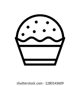 Bakery and cake icon. Single high quality bakery and cake related icon. Isolated bakery and cake symbols in white background. Graphic icons element
