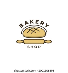 Bakery And Cake Logo Design Template. Vector Illustration