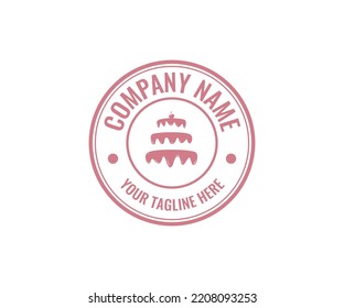 Plantilla de diseño de logotipo de pasteles de panadería