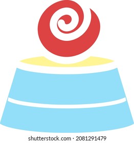 Bakery and cake vector icon. Candy, sweet food symbol