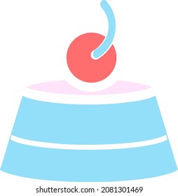 Bakery and cake vector icon. Candy, sweet food symbol