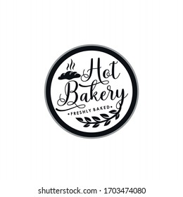 Bakery and Cake Vintage Logo Design Vector Template