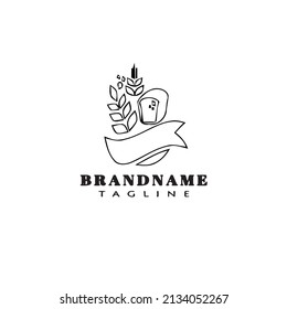 bakery cartoon logo design template icon modern vector