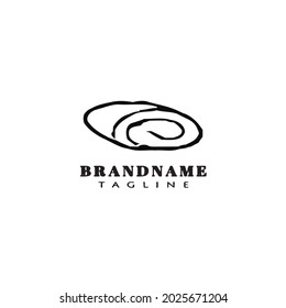 bakery cartoon logo flat template icon modern vector illustration
