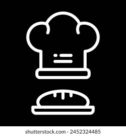 diseño de icono de sombrero de chef de panadería