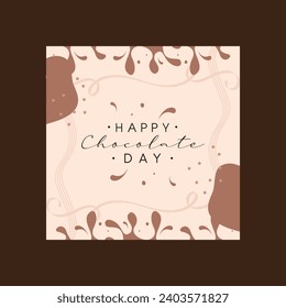 Bakery chocolate desserts vector poster for cafe