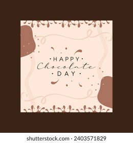 Bakery chocolate desserts vector poster for cafe