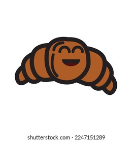 bakery chocolate vector doodle carton illustration.