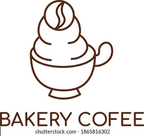 bakery Cofee logo template. logo concept ideas