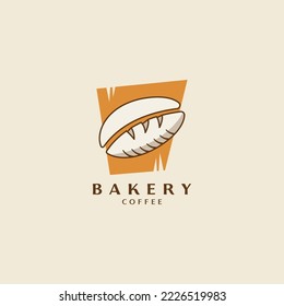 Bakery Coffee Logo with bread and coffee element also modern style. Eps 10