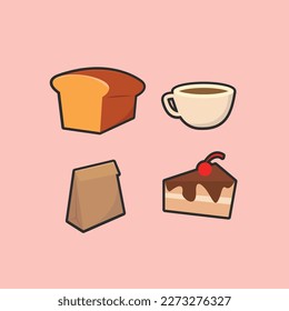 bakery and coffee vector illustration design