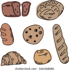 Bakery Collection. Bread and Buns