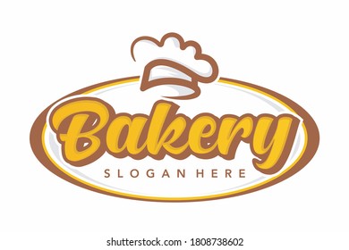 Panadería, coloridos emblemas planos, logo de la panadería Retro, panadería fresca todos los días 