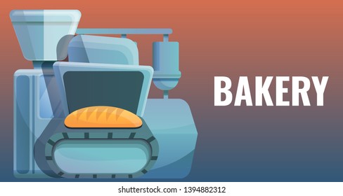 Bakery concept banner. Cartoon illustration of bakery vector concept banner for web design