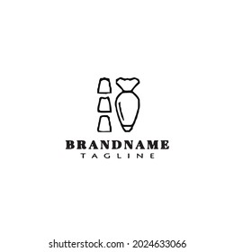 bakery cream logo design template icon modern vector illustration