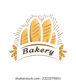 Diseño del logotipo del pictograma creativo de panadería