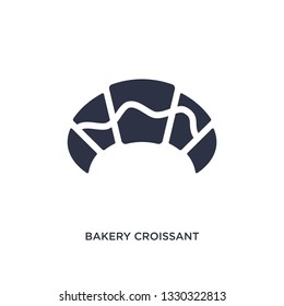 bakery croissant icon. Simple element illustration from bistro and restaurant concept. bakery croissant editable symbol design on white background. Can be use for web and mobile.
